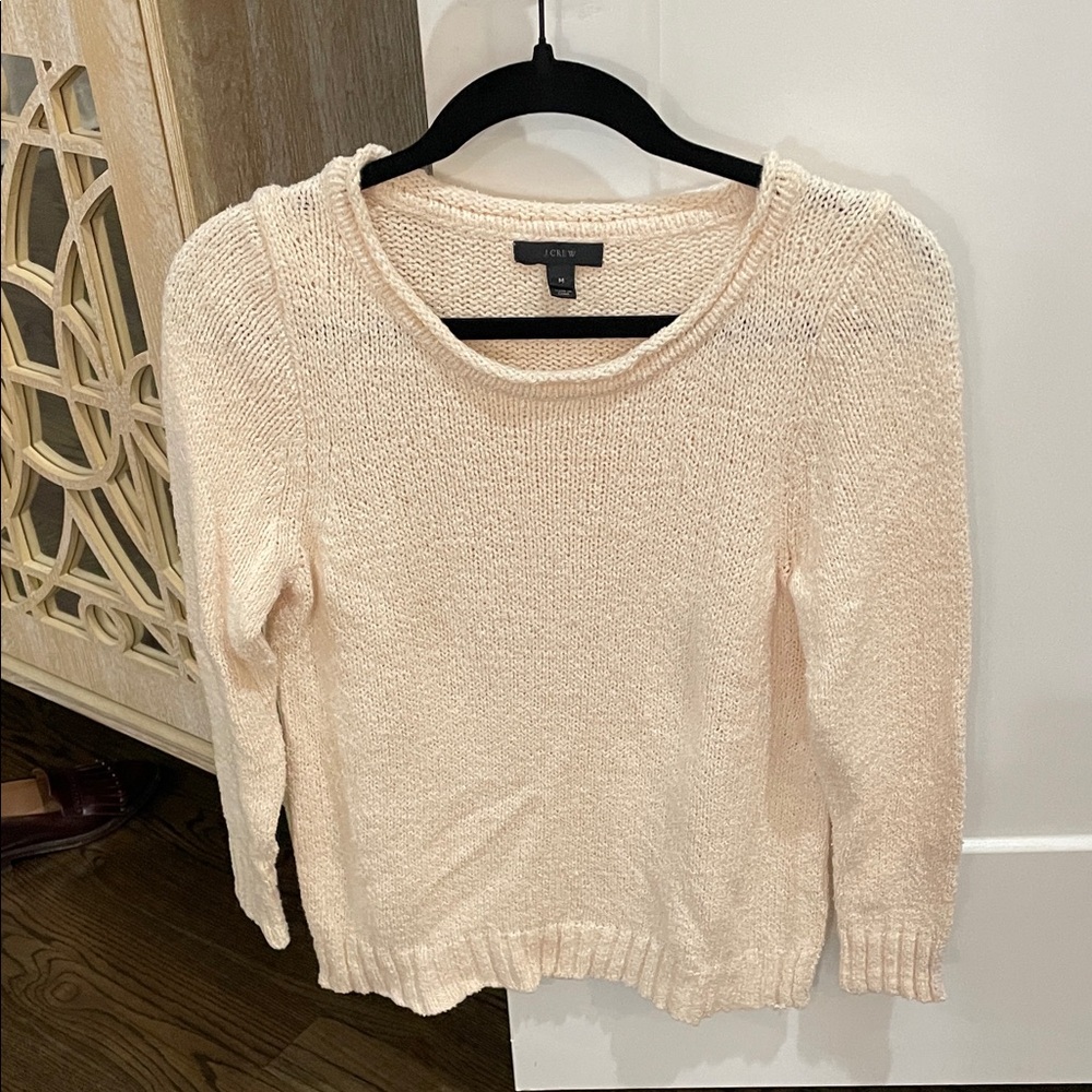 J. Crew Cream Crew Neck Sweater